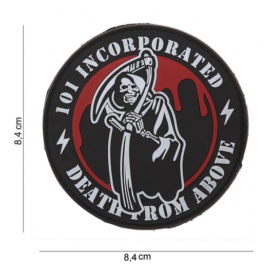 PATCH PVC 3D VELCRO 101 INC DEATH FROM ABOVE