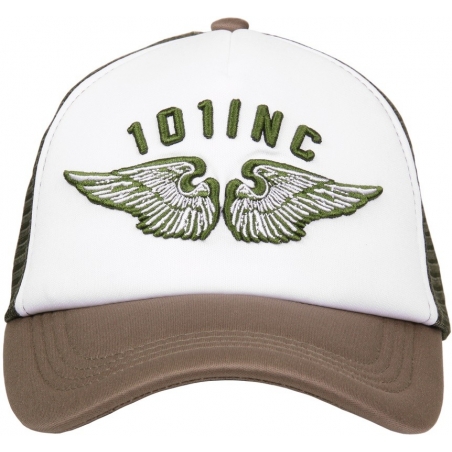 CASQUETTE 101 INC WINGS MESH TAN/OLIVE