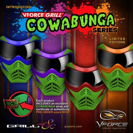 MASQUE VFORCE GRILL THERMAL SE COWABUNGA ROUGE/VERT