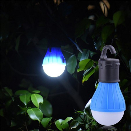 LAMPE DE CAMPING A SUSPENSION 3 LED BLEUE