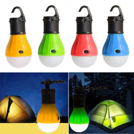 LAMPE DE CAMPING A SUSPENSION 3 LED JAUNE