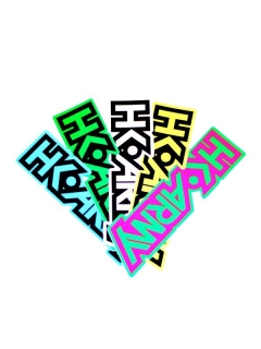 PACK STICKER HK ARMY TYPEFACE (X5)