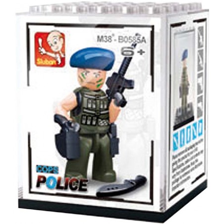 PACK 12 MINIFIGURINES SLUBAN POLICE (M38-B0585)