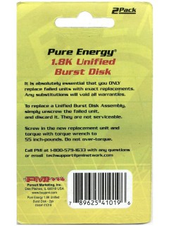 RUPTURE DISK PURE ENERGY 1.8K (Lot de 2)