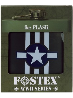 FLASQUE EN MÉTAL FOSTEX VERT USAF INVASION STRIPES (6oz)