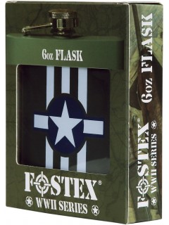 FLASQUE EN MÉTAL FOSTEX VERT USAF INVASION STRIPES (6oz)