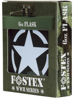 FLASQUE EN MÉTAL FOSTEX VERT US ARMY STAR (6oz)