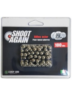 BILLES LANCE-PIERRE SHOOT AGAIN ACIER 7.9 mm (x100)