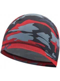 BONNET FIN EXTENSIBLE POLYESTER CAMOUFLAGE ROUGE