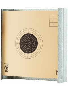 PORTE-CIBLE PLAT SHOOT AGAIN GALVANISÉ (pour cartons 10x10cm)
