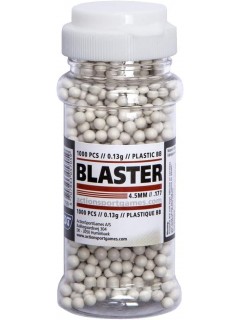 BILLES PLASTIQUE ASG BLASTER Cal. 4.5mm BB 0.13g BLANC (x1000)