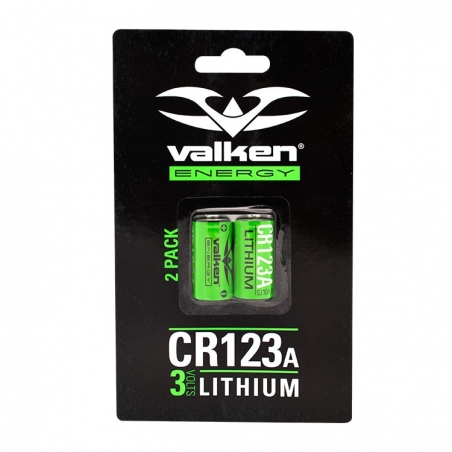 PILE LITHIUM VALKEN CR123A 3V (Pack de 2)