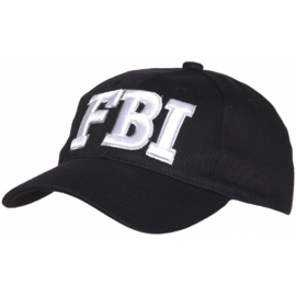 CASQUETTE BASEBALL FOSTEX FBI NOIR/BLANC