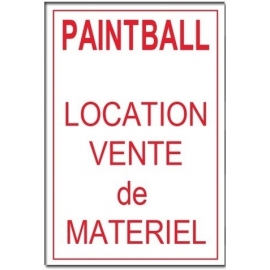 PANNEAU PAINTBALL LOCATION VENTE DE MATERIEL